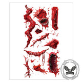 10 Pcs Halloween Horror Wound Temporary Tattoo Stickers