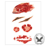 10 Pcs Halloween Horror Wound Temporary Tattoo Stickers