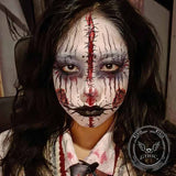 10 Pcs Halloween Horror Wound Temporary Tattoo Stickers 02 | Gthic.com