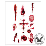 10 Pcs Halloween Horror Wound Temporary Tattoo Stickers