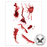10 Pcs Halloween Horror Wound Temporary Tattoo Stickers