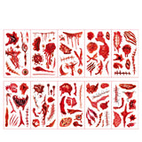 10 Pcs Spooky Wound Halloween Temporary Tattoo Stickers | Gthic.com