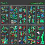 10Pcs Luminous Independence Day Tattoos Sticker | Gthic.com