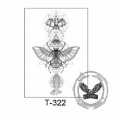 11 Pcs Nature and Animal Temporary Tattoo Stickers
