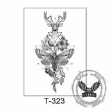 11 Pcs Nature and Animal Temporary Tattoo Stickers