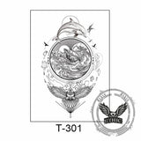 11 Pcs Nature and Animal Temporary Tattoo Stickers 02 | Gthic.com