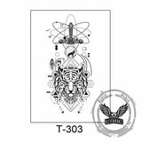 11 Pcs Nature and Animal Temporary Tattoo Stickers 03 | Gthic.com