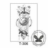 11 Pcs Nature and Animal Temporary Tattoo Stickers