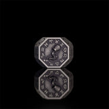 12 Constellations Zodiac Sterling Silver Octagonal Ring | Gthic.com