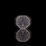 12 Constellations Zodiac Sterling Silver Octagonal Ring | Gthic.com