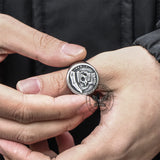 1927 Skull Stainless Steel Biker Ring | Gthic.com