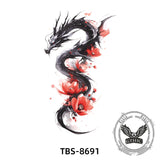 4 Pcs Dragon Wings Cross Temporary Tattoo Stickers 03 | Gthic.com