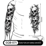 24 pegatinas de tatuajes temporales de Halloween para heridas.