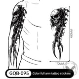 24 pegatinas de tatuajes temporales de Halloween para heridas.