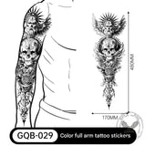 24 pegatinas de tatuajes temporales de Halloween para heridas.