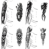 4 Pcs Gothic Multi-style Skull Temporary Tattoo Stickers | Gthic.com