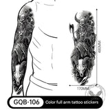 24 pegatinas de tatuajes temporales de Halloween para heridas.