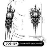 24 pegatinas de tatuajes temporales de Halloween para heridas.