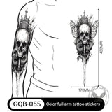 24 pegatinas de tatuajes temporales de Halloween para heridas.