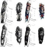 4 Pcs Mighty Roaring Lion Temporary Tattoo Stickers | Gthic.com
