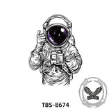4 Pcs Wandering Astronaut Temporary Tattoo Stickers 02 | Gthic.com