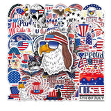 50Pcs American Flag Design Independence Day Sticker | Gthic.com