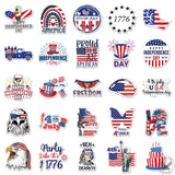 50Pcs American Flag Design Independence Day Sticker | Gthic.com