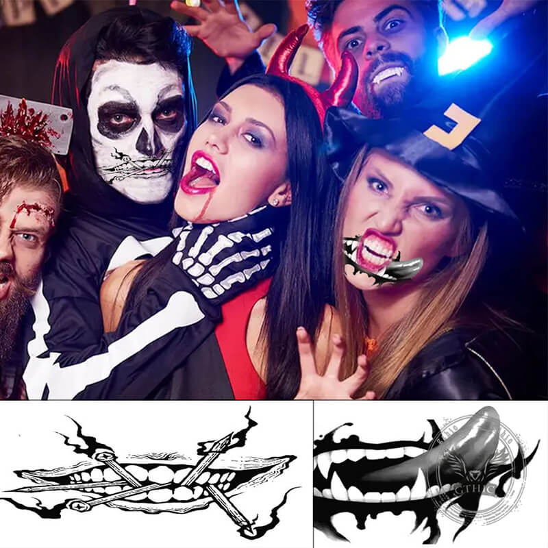 240 Stück Halloween Tattoo Aufkleber – Temporär, Wasserfest & Hautfreundlich Für Partys & Cosplay