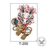 24 pegatinas de tatuajes temporales de Halloween para heridas.