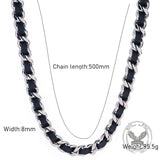 8mm Minimalist Stainless Steel Cuban Chain Necklace