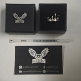 Simple Water Drop Shape Sterling Silver Ring