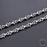 Ace Of Spades Sterling Silver Skull Necklace