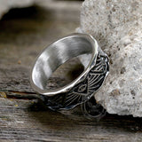 All-Seeing Eye Stainless Steel Band Ring | Gthic.com