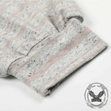 American-Style Letter Print Striped Long Sleeve Top