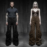 American-Style Slight-Flare Multi-Pocket Pants | Gthic.com