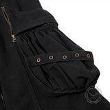American-Style Slight-Flare Multi-Pocket Pants
