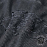 American Deconstructed V-Shaped Hem Slim Top