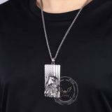 American Flag Bald Eagle Stainless Steel Pendant | Gthic.com