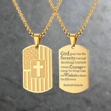 American Flag Cross Military Brand Stainless Steel Pendant | Gthic.com