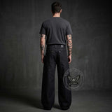 American High-Street Button Design Raw Denim Jeans | Gthic.com