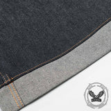 Pantaloni punk da uomo in cotone con stampa teschio patch