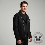 American Lapel Irregular Versatile Zipper Coat | Gthic.com