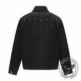 American Lapel Irregular Versatile Zipper Coat