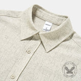 American Loose Lapel Old Money Style Linen Shirt