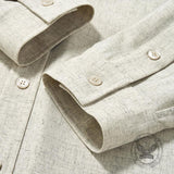 American Loose Lapel Old Money Style Linen Shirt