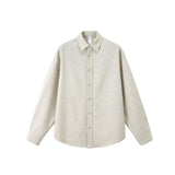 American Loose Lapel Old Money Style Linen Shirt