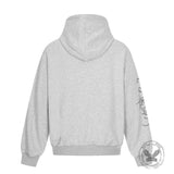 American Retro Gothic Cross Loose Hoodie Sweatpants Set