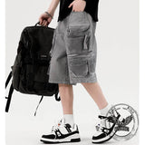 American Retro Loose Multi-Pocket Cargo Shorts