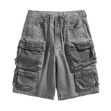 American Retro Loose Multi-Pocket Cargo Shorts