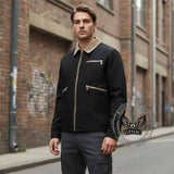 American Retro Multi-Zip Pocket Lapel Cargo Jacket | Gthic.com